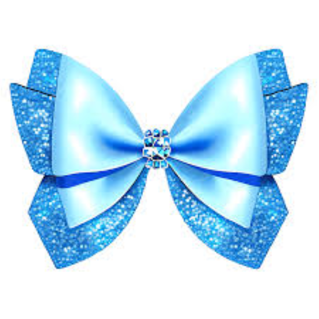 GEMAR RIBBON LIGHT BLUE GLITTER